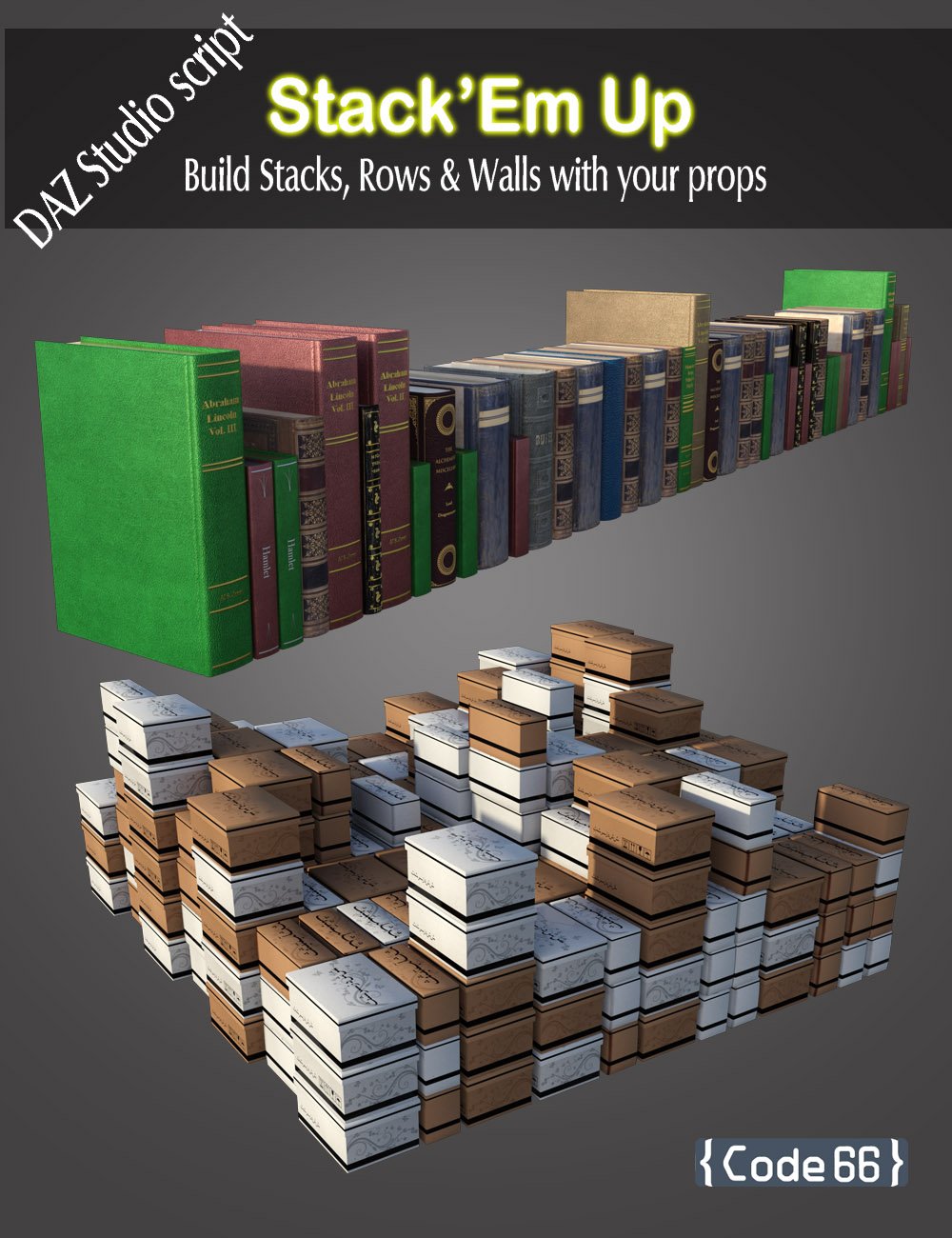 Stack'Em Up Stack'Em Up by: Code 66, 3D Models by Daz 3D