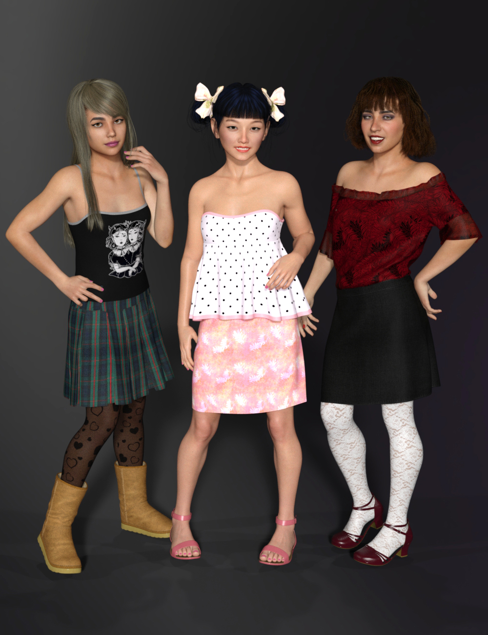 dForce Wardrobe & Shaders 2 for Genesis 8 Female(s) by: DogzIDG DesignsDestinysGarden, 3D Models by Daz 3D