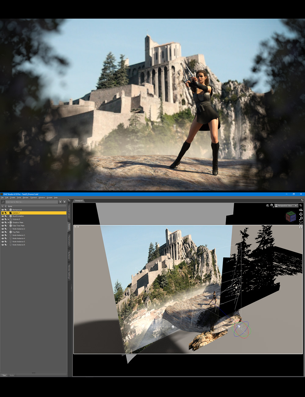 Castles In The Mist by: Dreamlight, 3D Models by Daz 3D