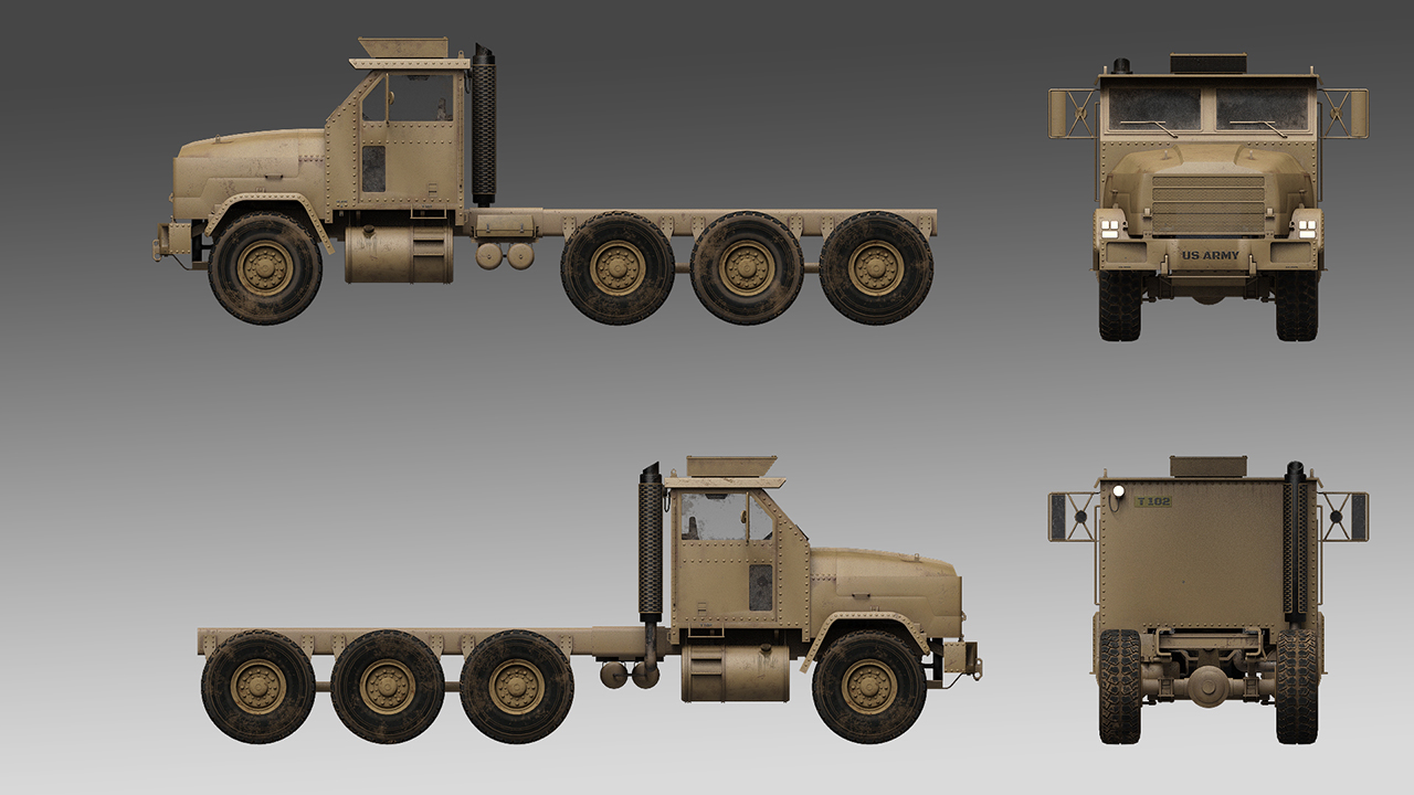 Military 1050 Truck and Troop Transport by: Mely3D, 3D Models by Daz 3D