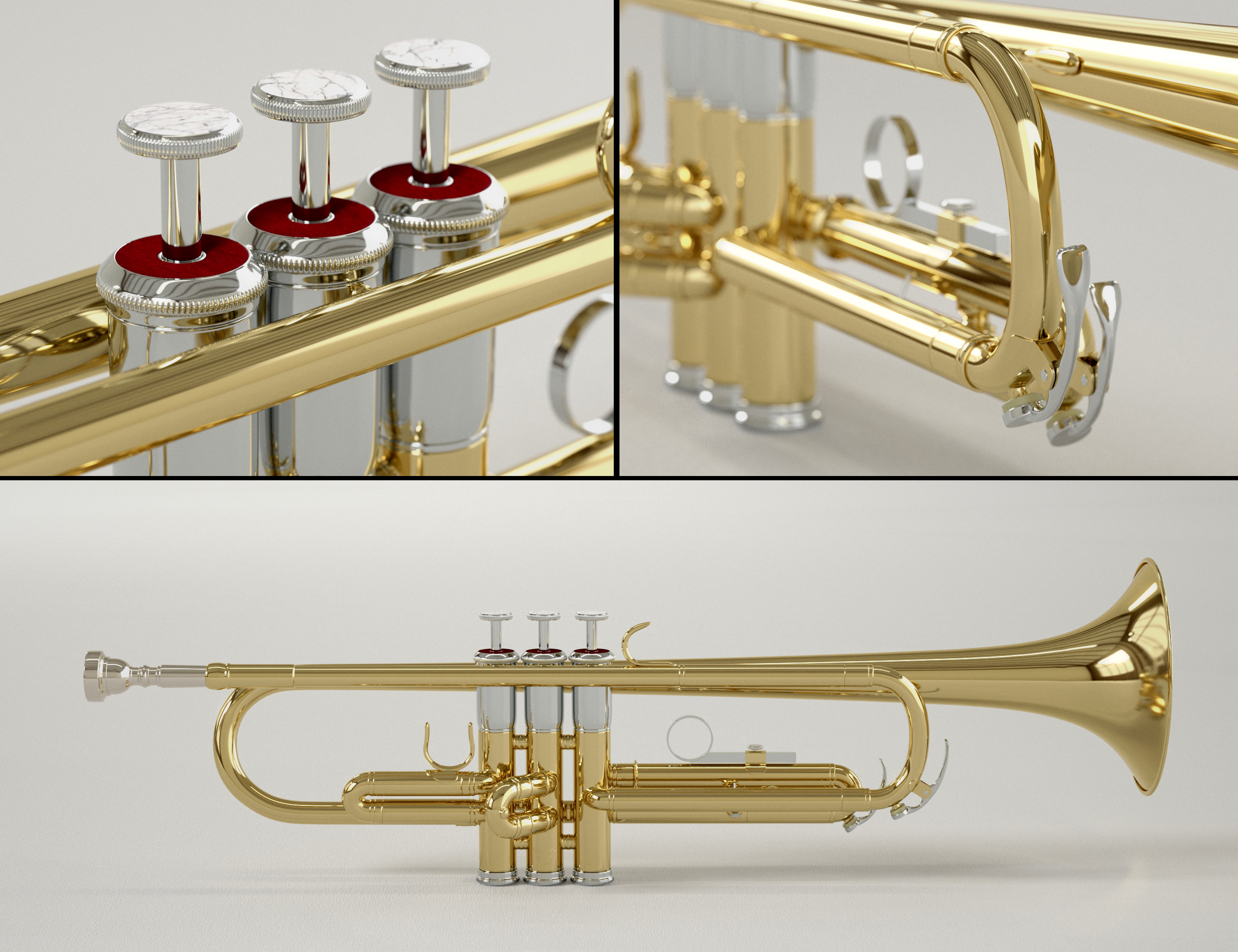 HD Trumpet and Poses for Genesis 8 by: Protozoon, 3D Models by Daz 3D