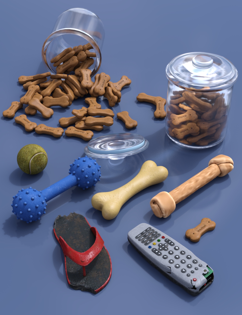 Chew Time Props for Daz Dog(s) 8 by: Predatron, 3D Models by Daz 3D