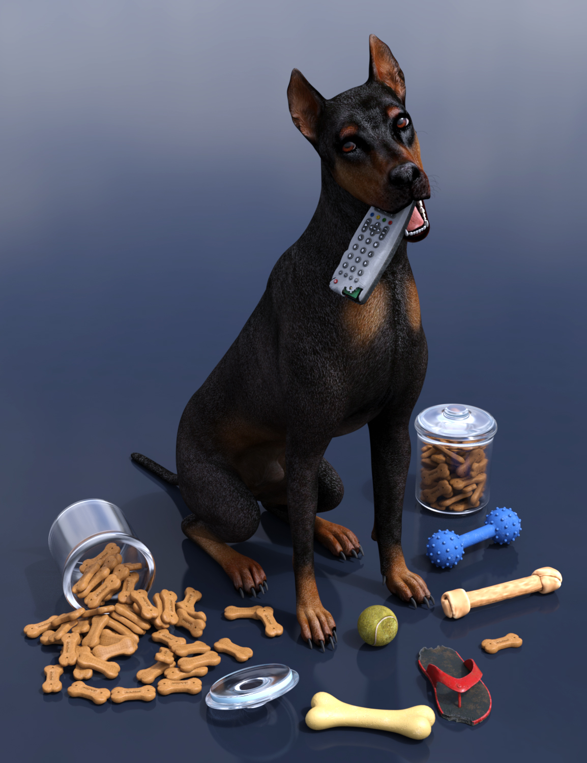 Chew Time Props for Daz Dog(s) 8 by: Predatron, 3D Models by Daz 3D