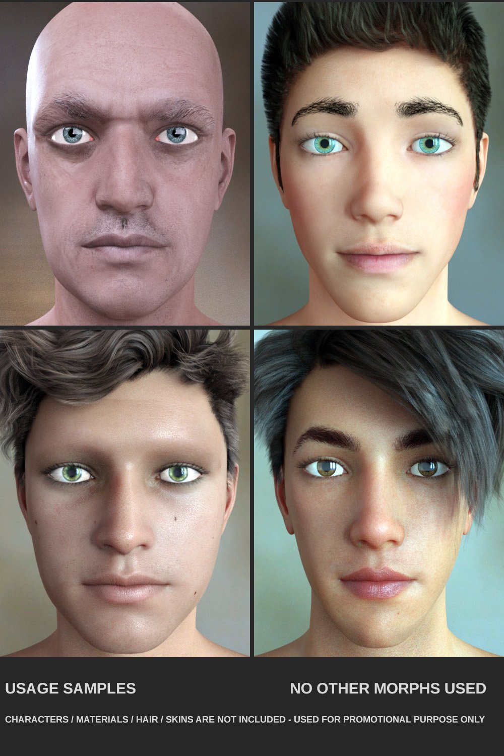 Face Morph Kit for Genesis 8 Male Face Morph Kit for Genesis 8 Male by: SF-Design, 3D Models by Daz 3D