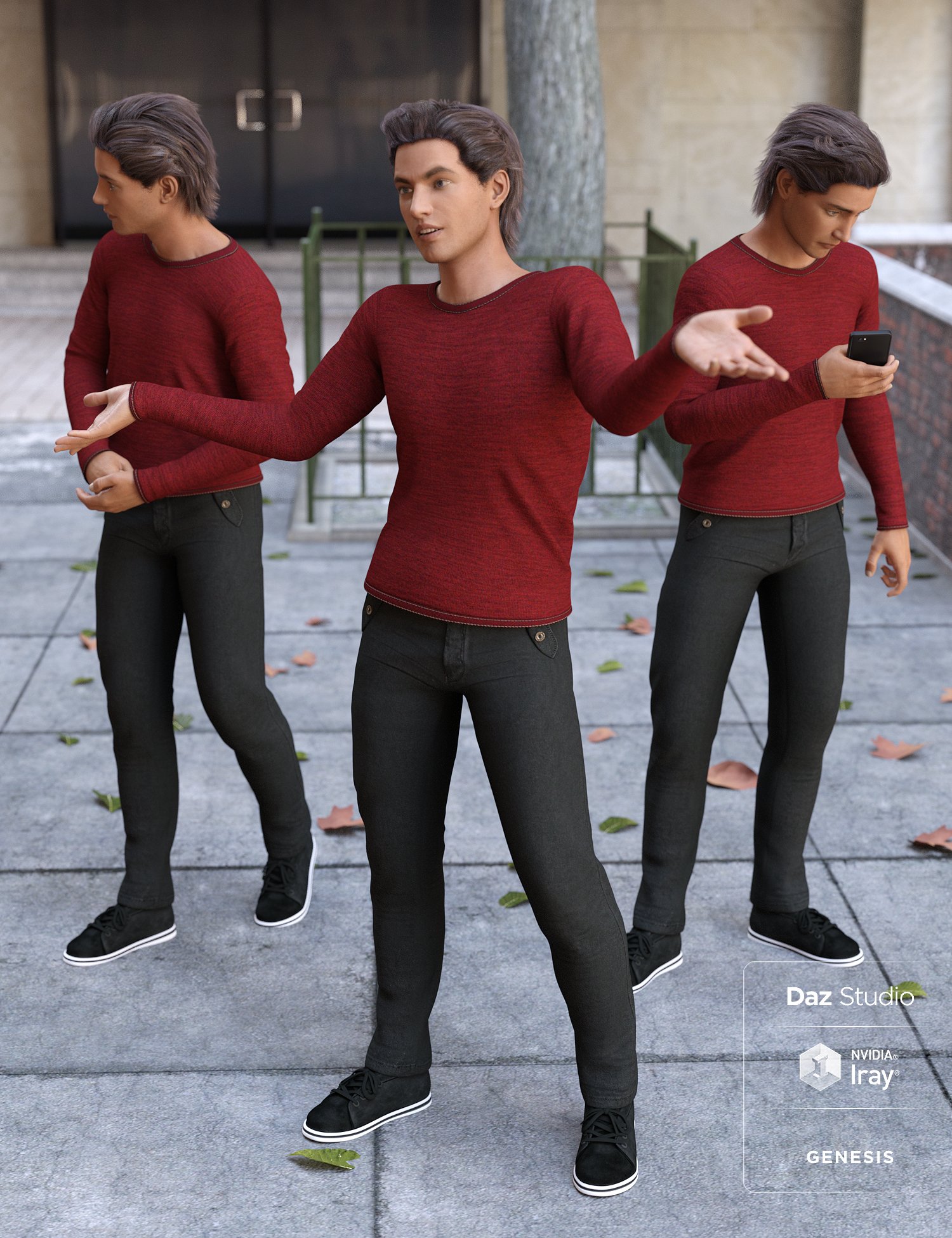 Everyday Urban Poses by: Three Wishes, 3D Models by Daz 3D