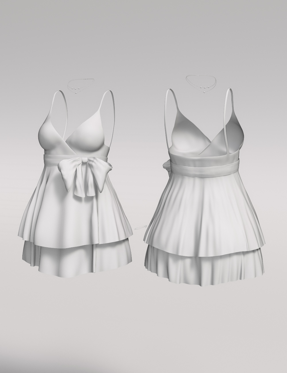 dForce Flirty Bow Dress for Genesis 8 Female(s) by: Ryverthorn, 3D Models by Daz 3D