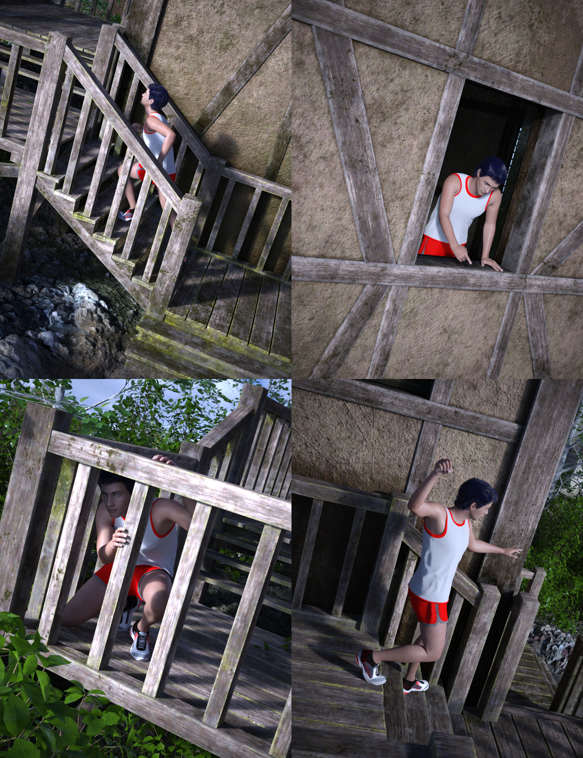 Silverwood Overlook Poses by: Predatron, 3D Models by Daz 3D
