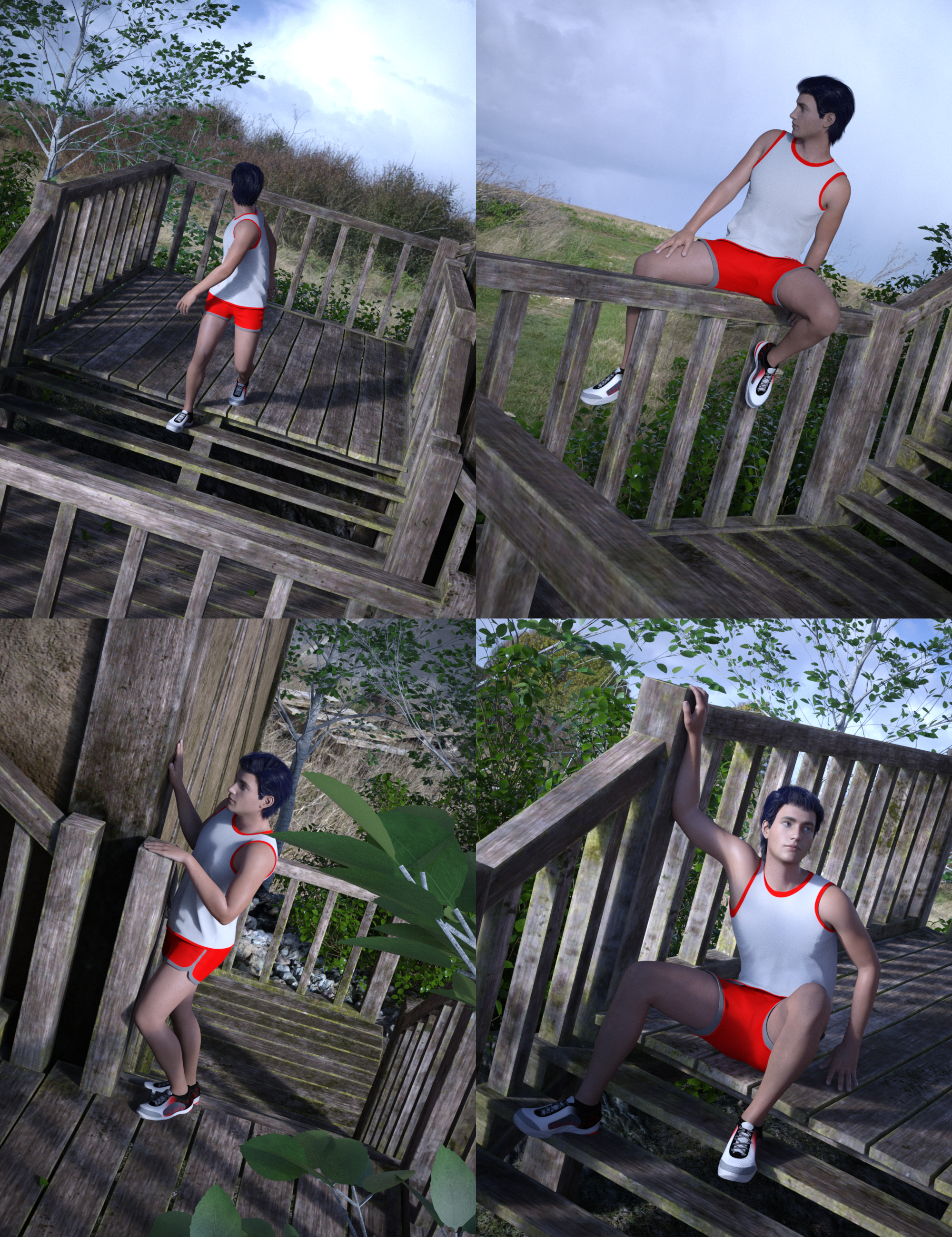 Silverwood Overlook Poses by: Predatron, 3D Models by Daz 3D