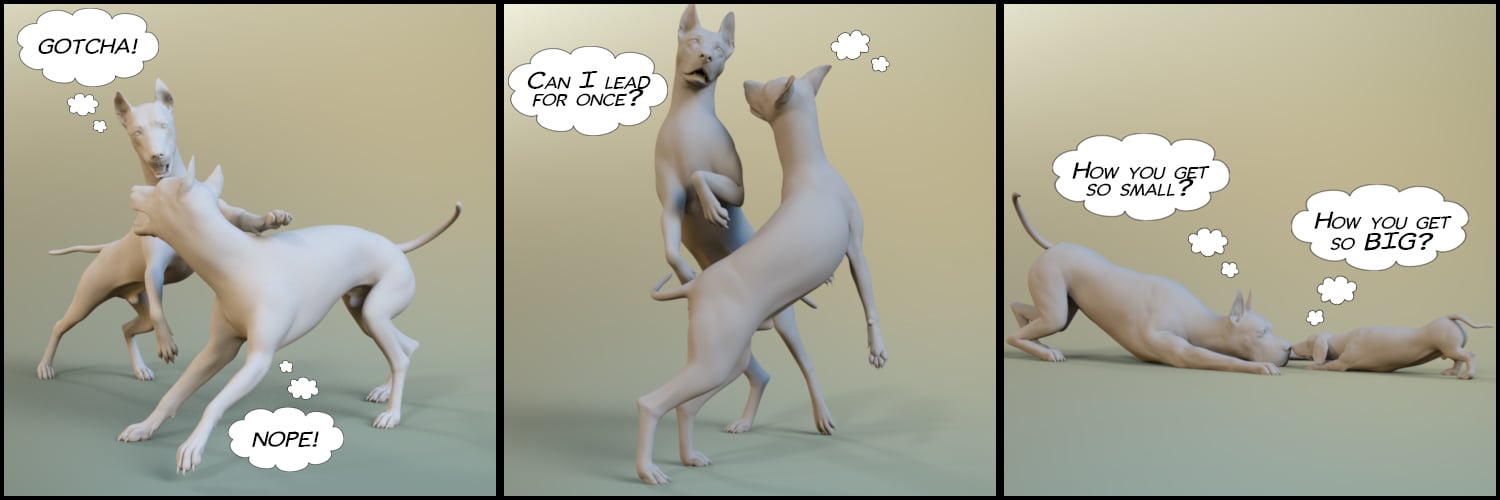 Comical Canine Poses for Daz Dog(s) 8 by: Skyewolf, 3D Models by Daz 3D