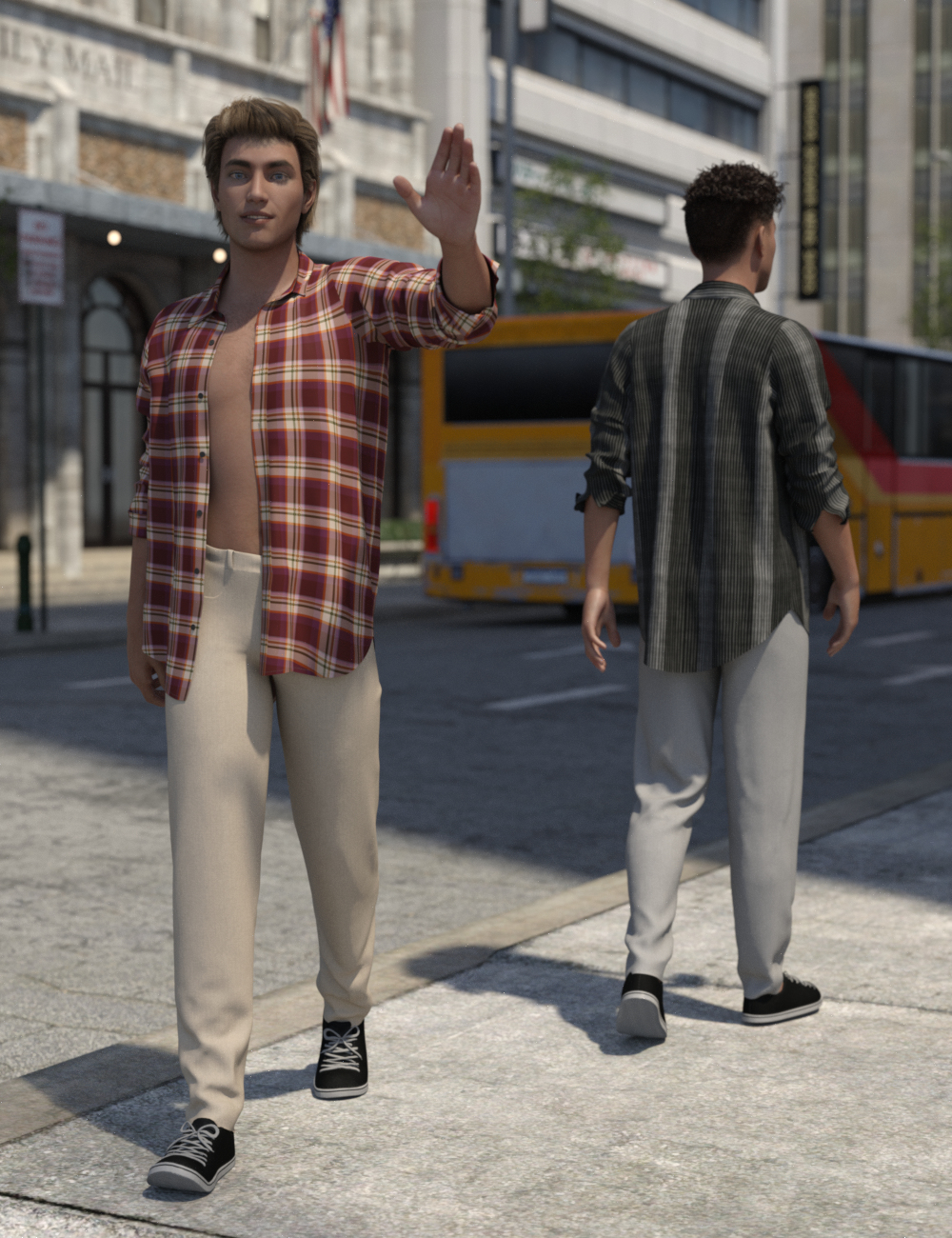 Casual Styles Textures for dForce My Guy Jeans and Shirt by: IDG DesignsDestinysGarden, 3D Models by Daz 3D