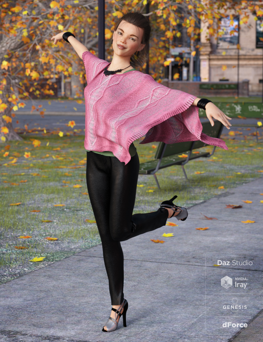 dForce Breezy Day Outfit Textures dForce Breezy Day Outfit Textures by: Shox-Design, 3D Models by Daz 3D