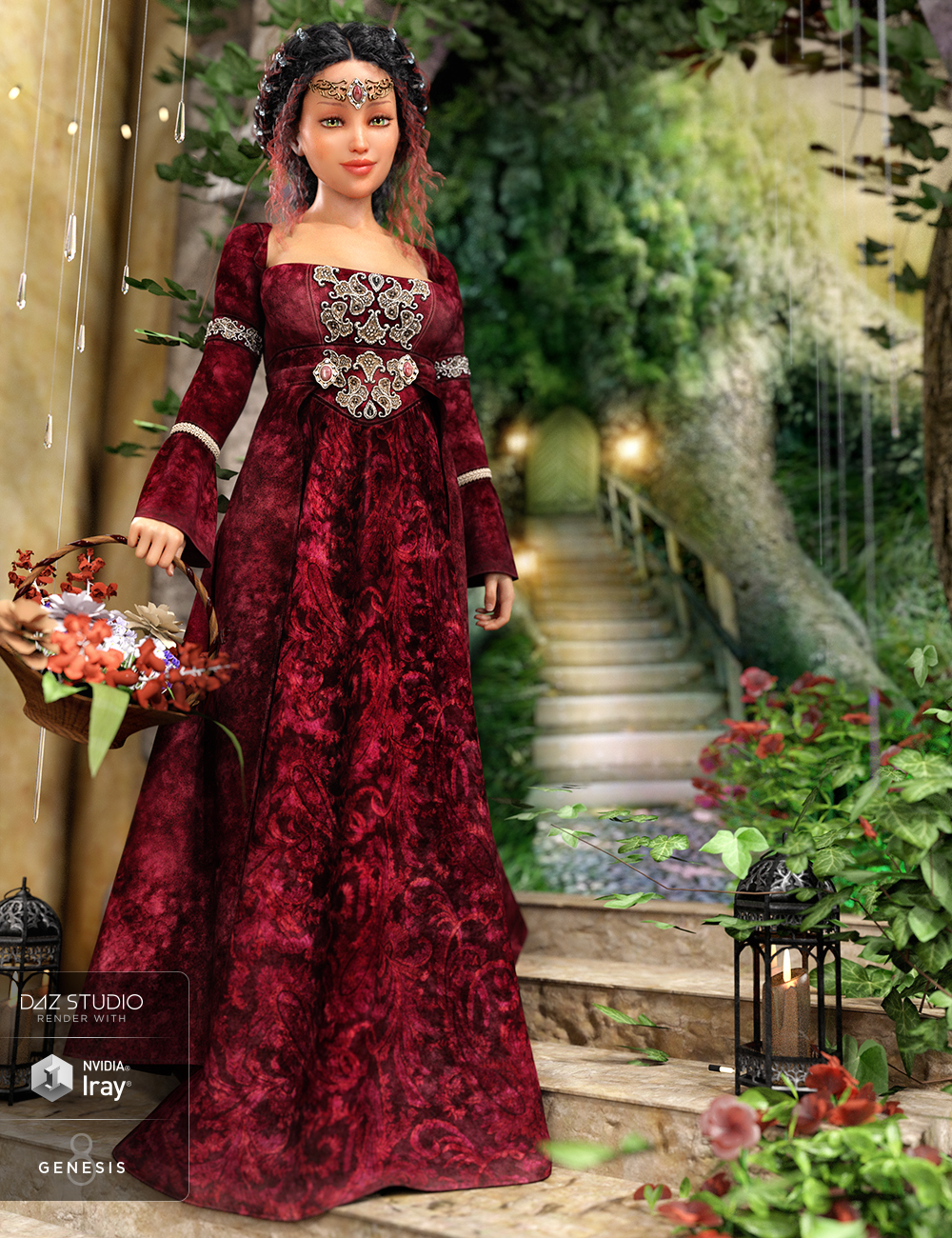 dForce Maiden Princess Outfit Textures by: Arien, 3D Models by Daz 3D