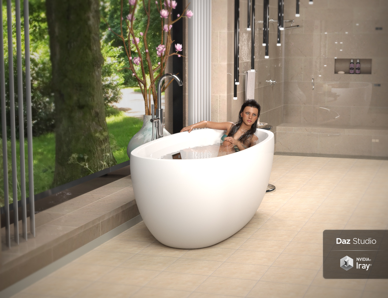 IG Luxury Bathroom Poses by: Valery3Di3D_Lotus, 3D Models by Daz 3D