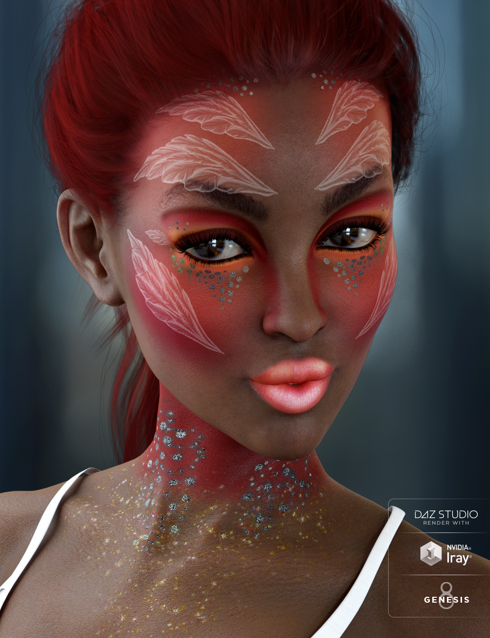 Enchanted Fantasy Makeup for Genesis 8 Female(s) by: 3DSublimeProductions, 3D Models by Daz 3D