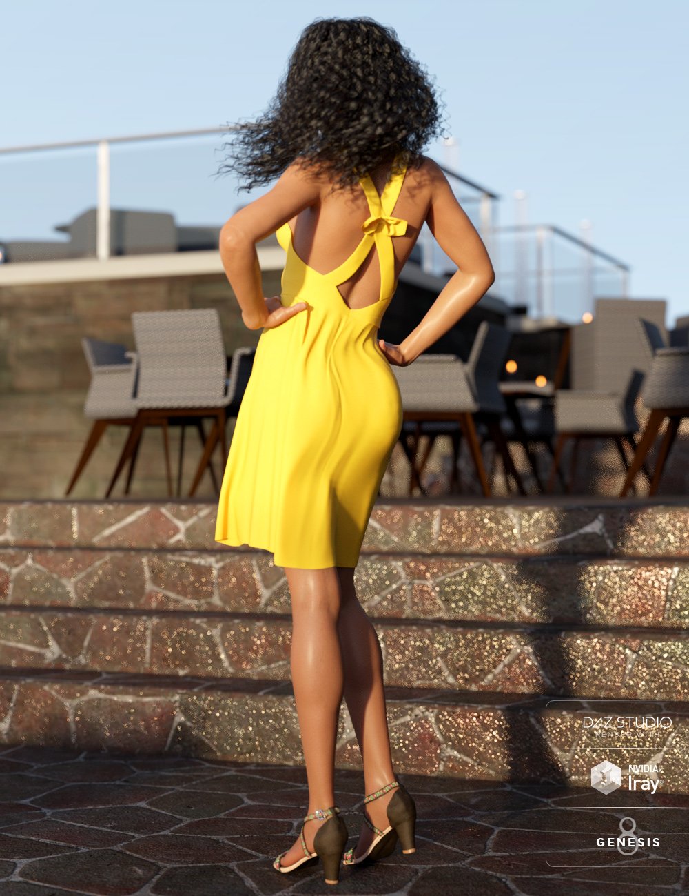 dForce Sundress and Low Heels Outfit for Genesis 8 Female(s) dForce Sundress and Low Heels Outfit for Genesis 8 Female(s) by: Barbara BrundonMoonscape GraphicsSadeUmblefugly, 3D Models by Daz 3D