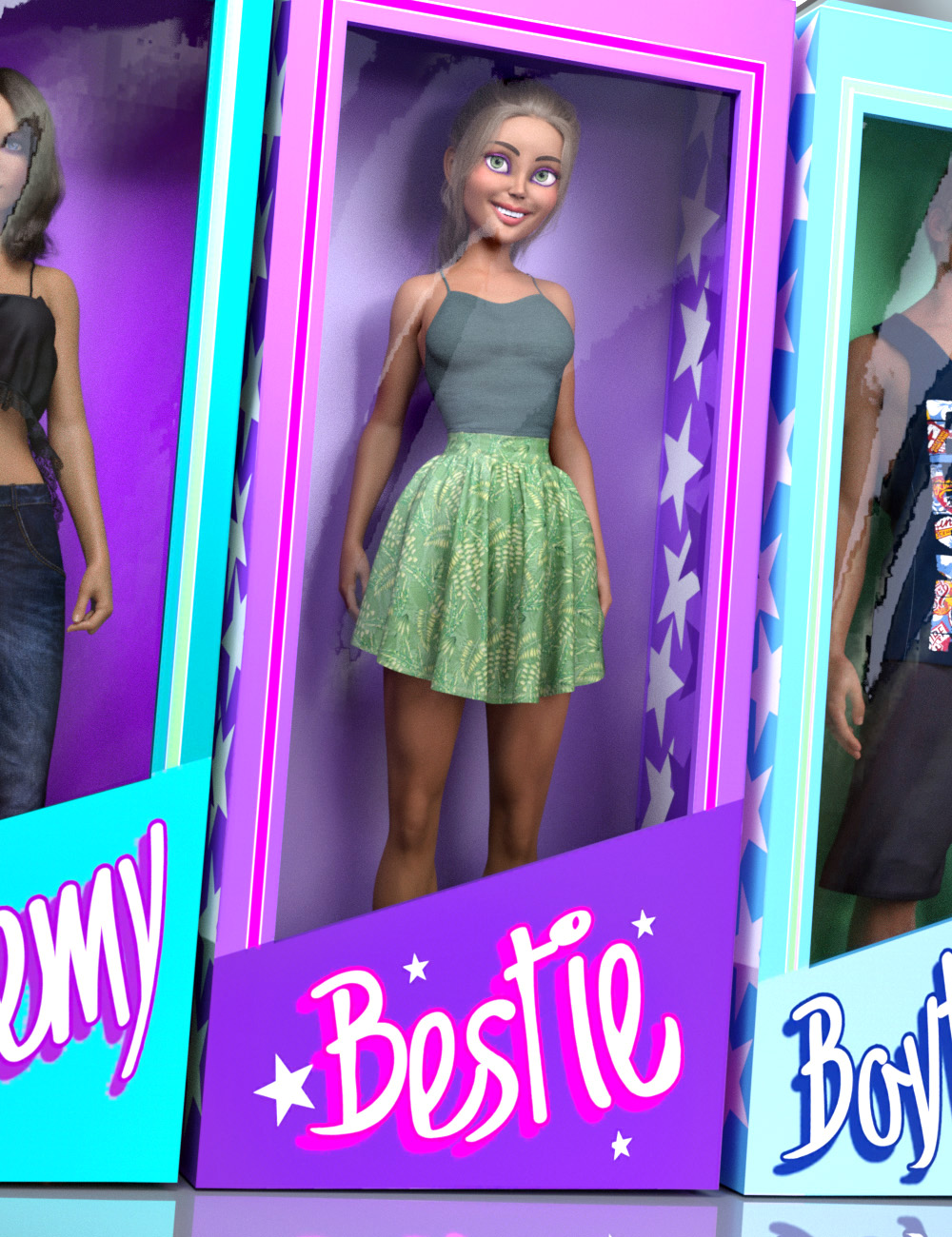 DP Bestie for The Girl 8 by: SR3DisparateDreamer, 3D Models by Daz 3D