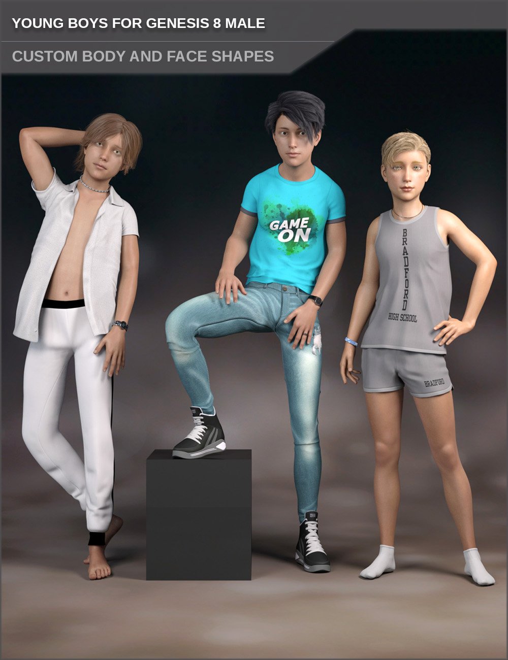 Young Boys For Genesis 8 Male Daz 3d