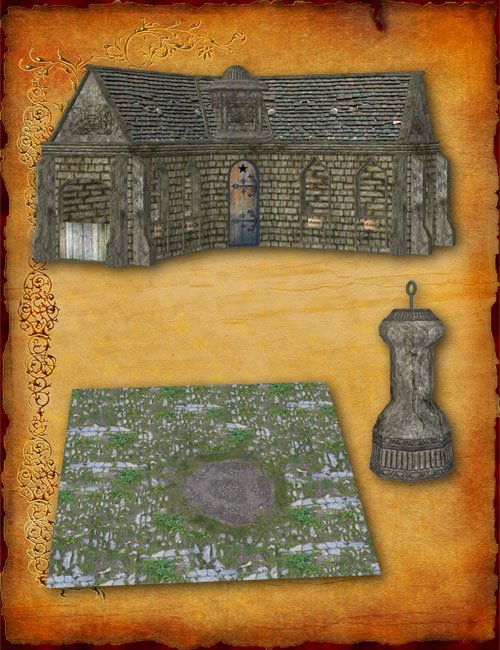 Medieval Village: The Stable by: Nouschka Design, 3D Models by Daz 3D