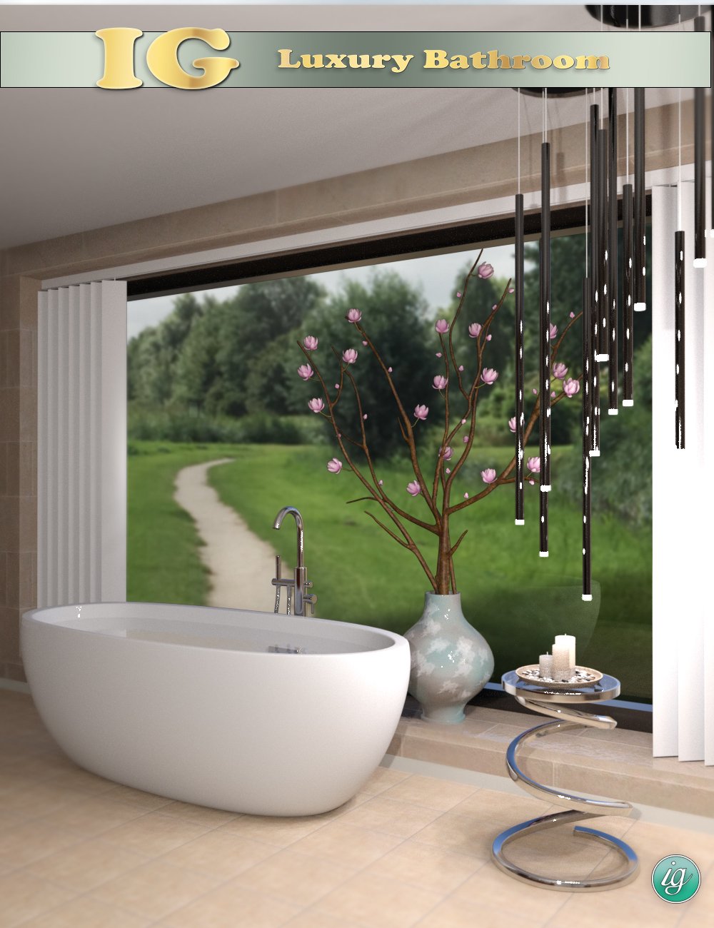 IG Luxury Bathroom IG Luxury Bathroom by: Valery3Di3D_Lotus, 3D Models by Daz 3D