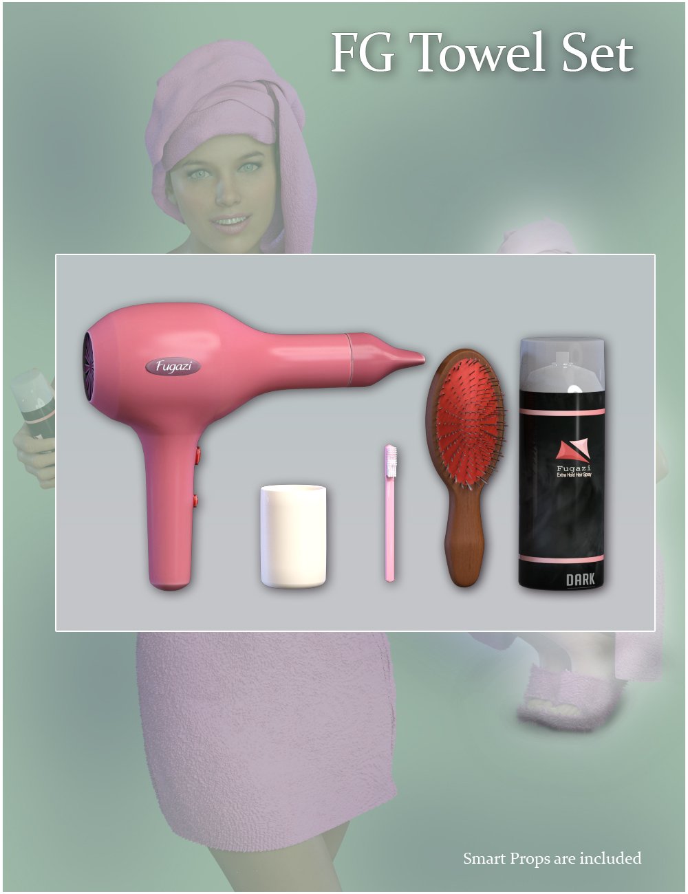 dForce FG Luxury Bathroom Towel Set dForce FG Luxury Bathroom Towel Set by: Valery3DFugazi1968, 3D Models by Daz 3D