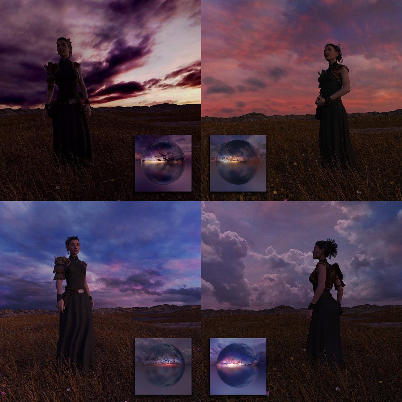 Orestes Iray HDRI Skydomes - Witches Twilight by: Orestes Graphics, 3D Models by Daz 3D
