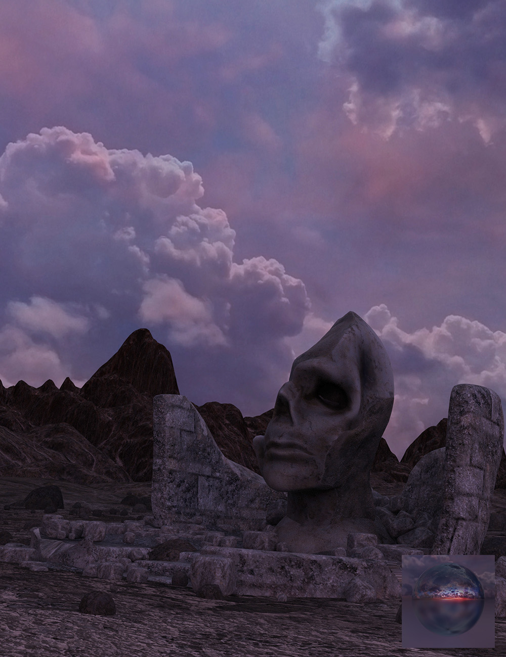 Orestes Iray HDRI Skydomes - Witches Twilight by: Orestes Graphics, 3D Models by Daz 3D
