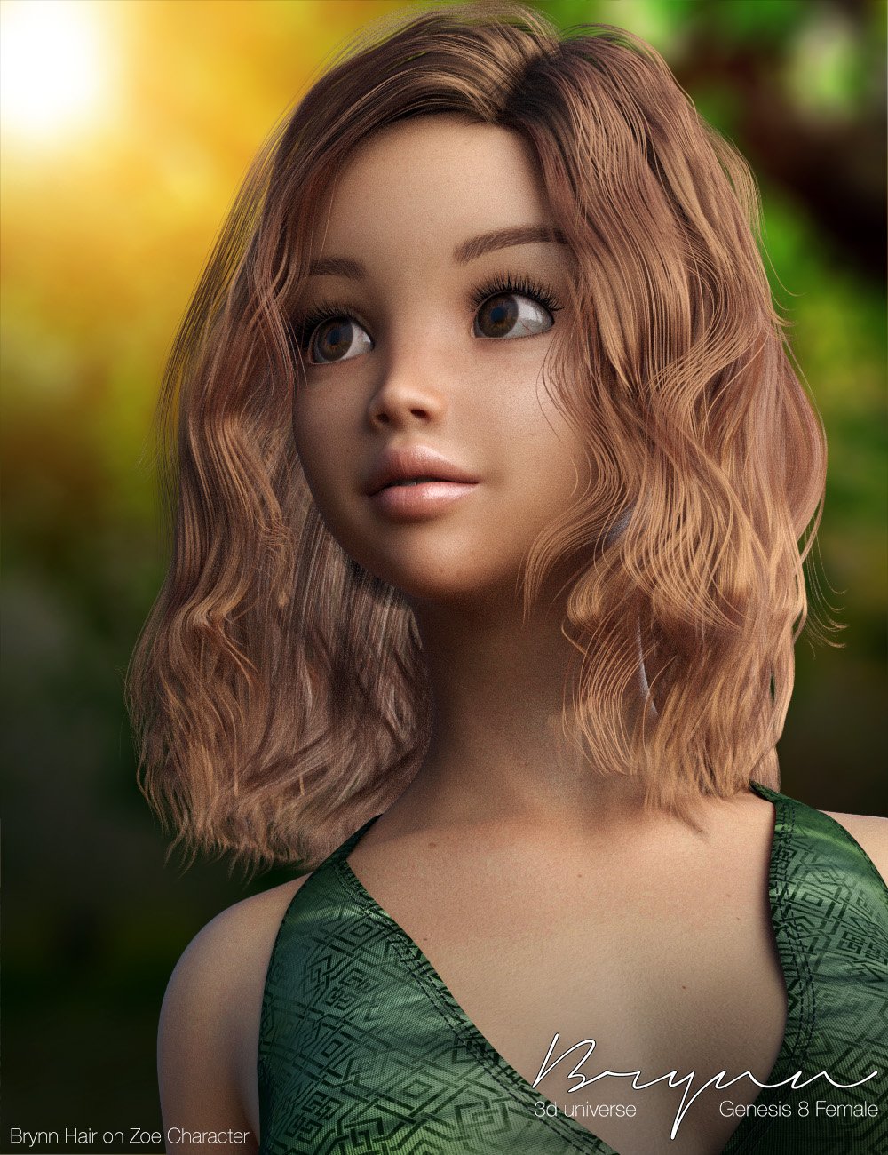 Brynn Character, Hair and Expressions for Genesis 8 Female(s) | Daz 3D