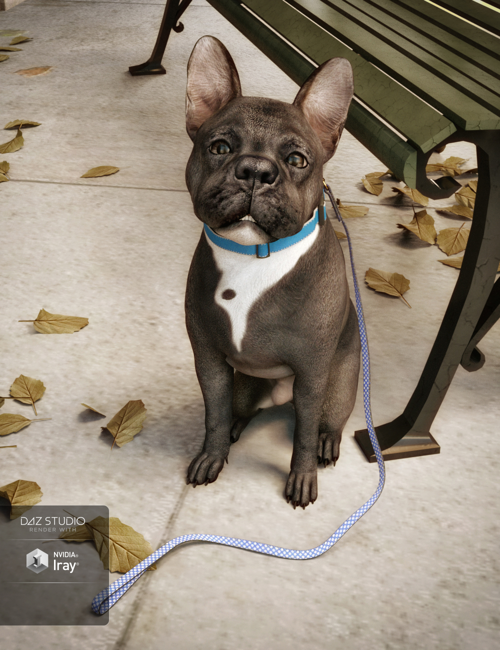 Collars and Leashes for Daz Dog(s) 8 by: Mely3D, 3D Models by Daz 3D