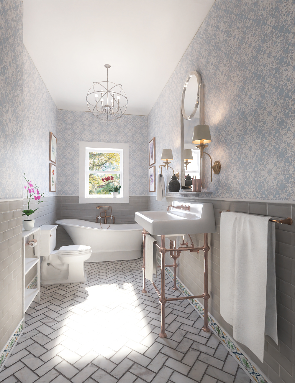 Louisiana Bathroom by: kubramatic, 3D Models by Daz 3D