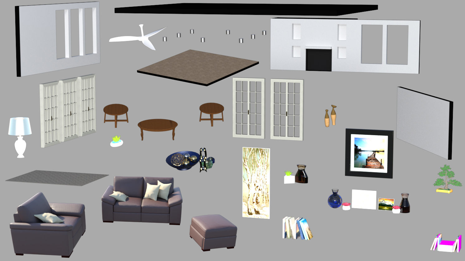 Digitallab3d Living Room by: Digitallab3D, 3D Models by Daz 3D