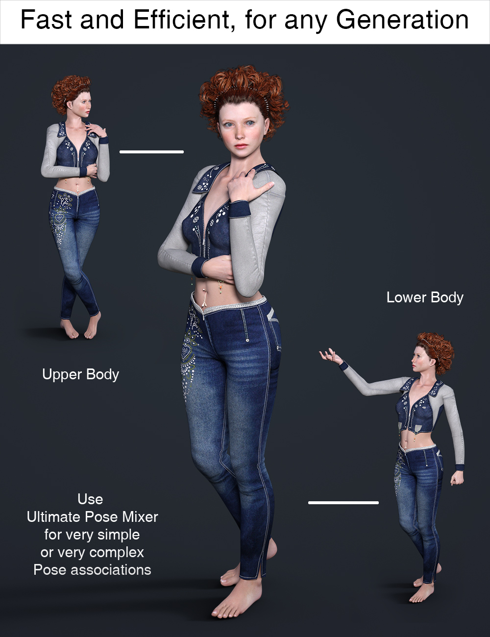 Ultimate Pose Mixer by: V3Digitimes, 3D Models by Daz 3D