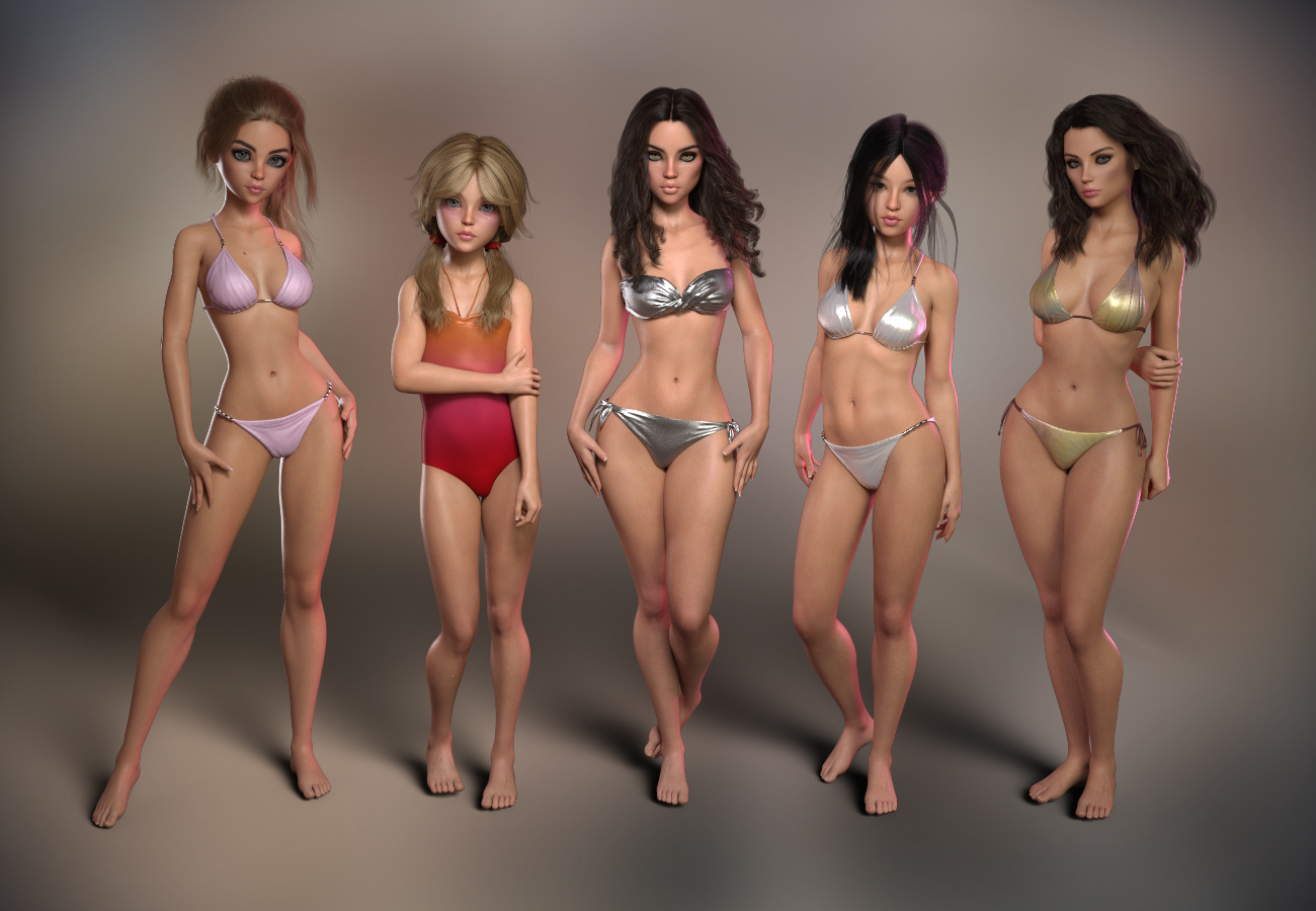 P3D The Girl 8 Enhanced Morphs Pack by: P3Design, 3D Models by Daz 3D