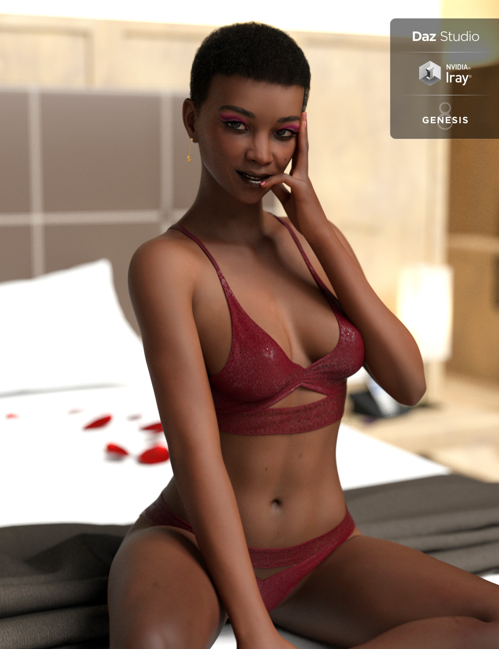 Omari for Genesis 8 Female by: iSourceTextures, 3D Models by Daz 3D