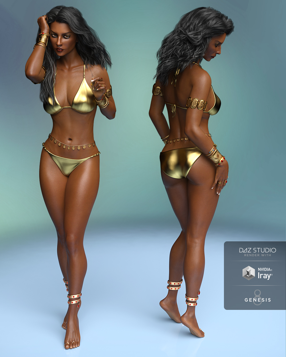 Sahana for Genesis 8 Female by: TwiztedMetal, 3D Models by Daz 3D