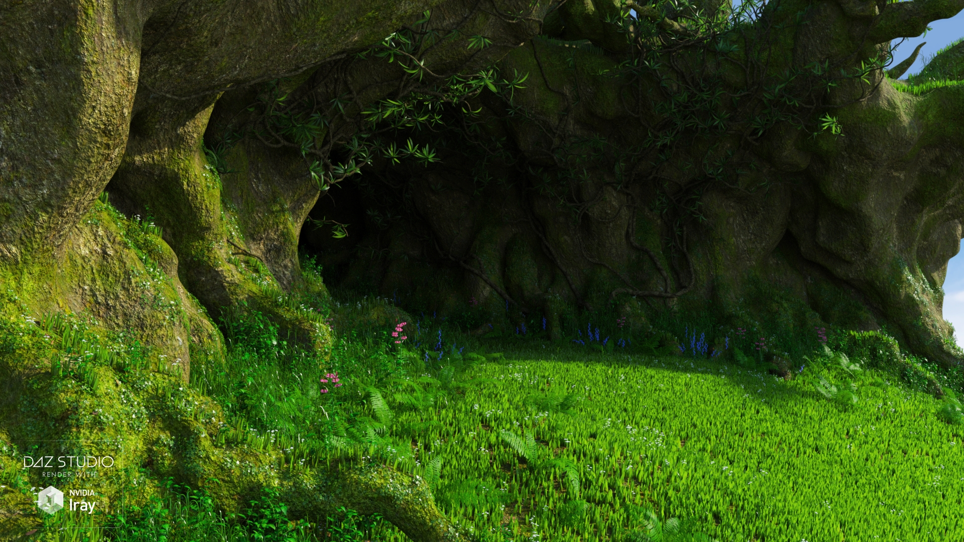 Green Cave by: Andrey Pestryakov, 3D Models by Daz 3D