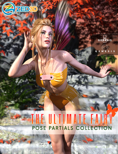 Z Ultimate Fairy Pose Collection for Genesis 3 and 8 Female by: Zeddicuss, 3D Models by Daz 3D