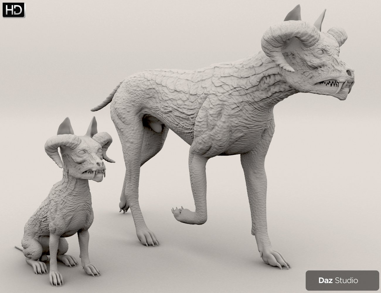 Hellhound HD for Daz Dog 8 by: Groovy Patrol, 3D Models by Daz 3D