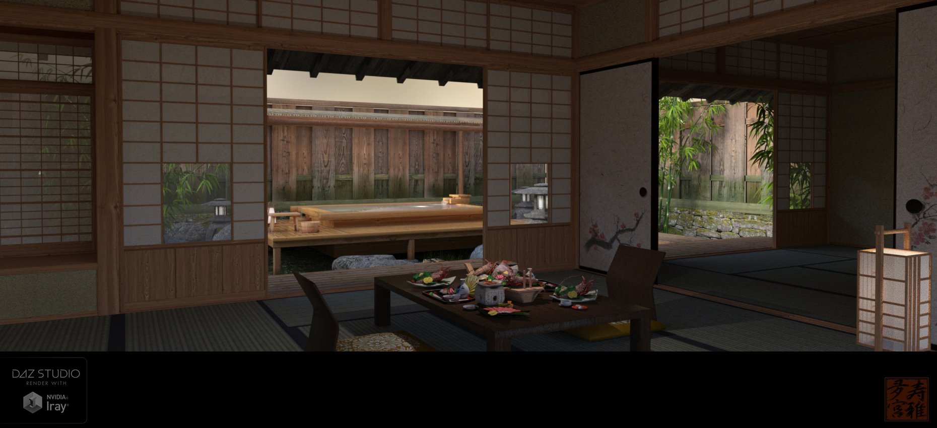 Japanese Cottage by: sugatak, 3D Models by Daz 3D