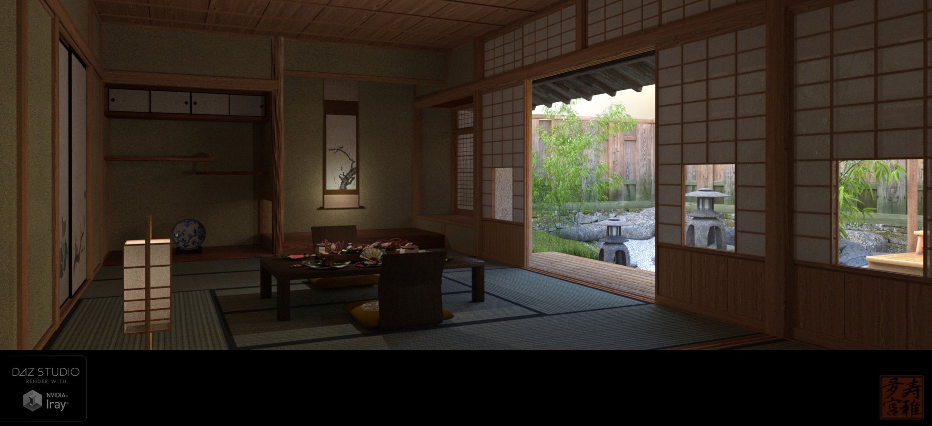 Japanese Cottage by: sugatak, 3D Models by Daz 3D