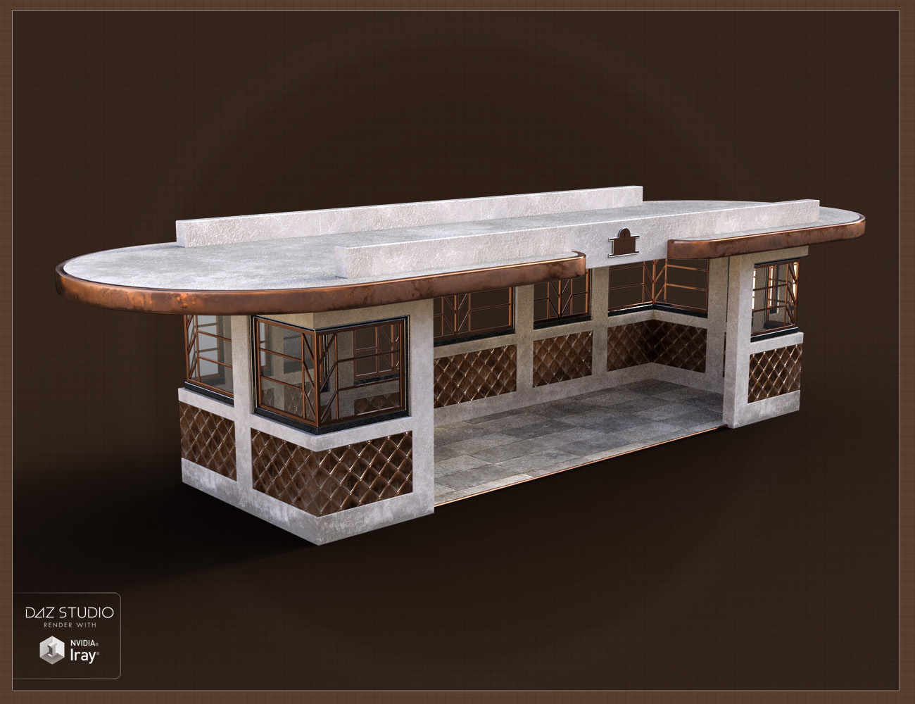 Classy Copper for Deco Bus Stop Classy Copper for Deco Bus Stop by: ForbiddenWhispers, 3D Models by Daz 3D