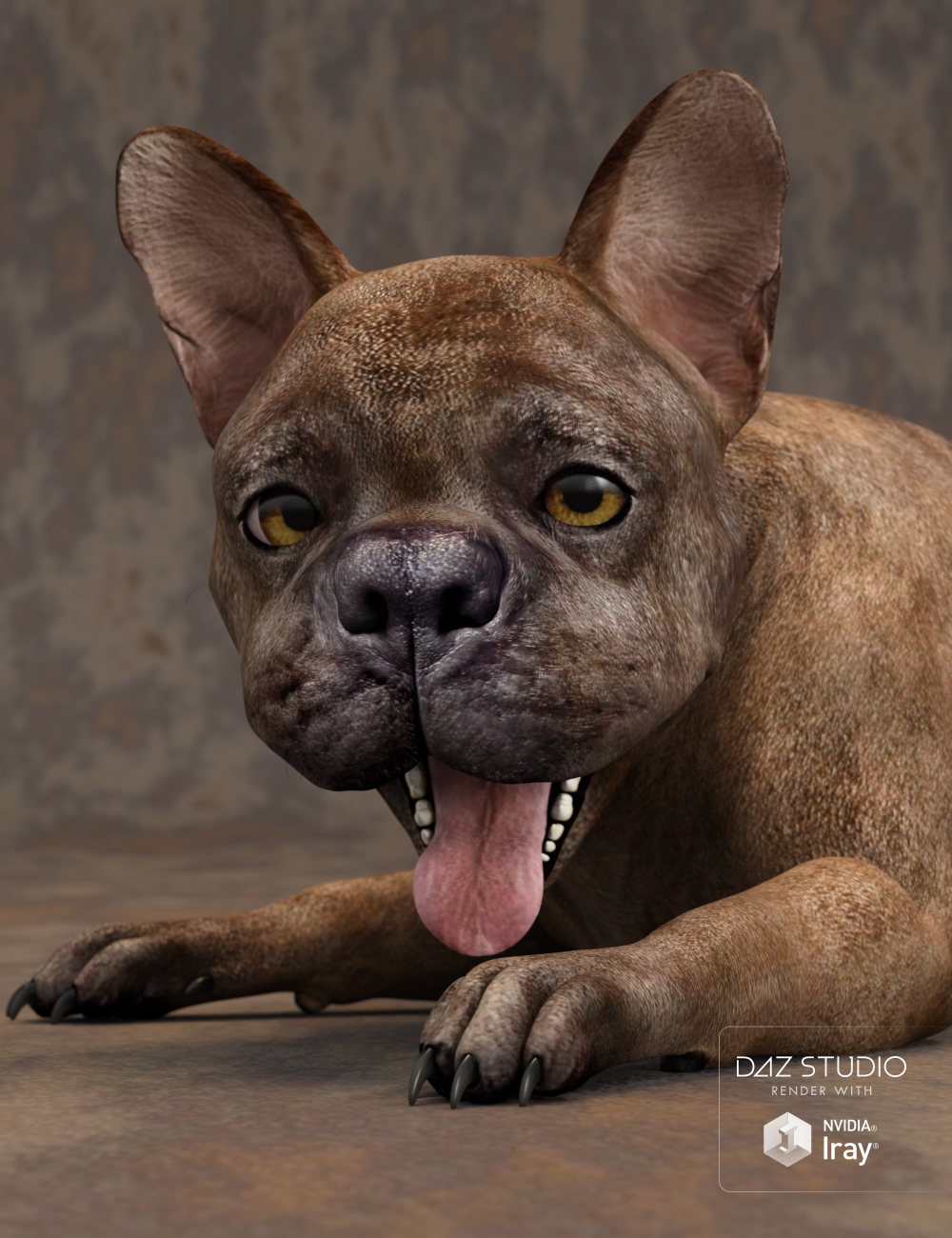 French Bulldog for Daz Dog 8 by: , 3D Models by Daz 3D