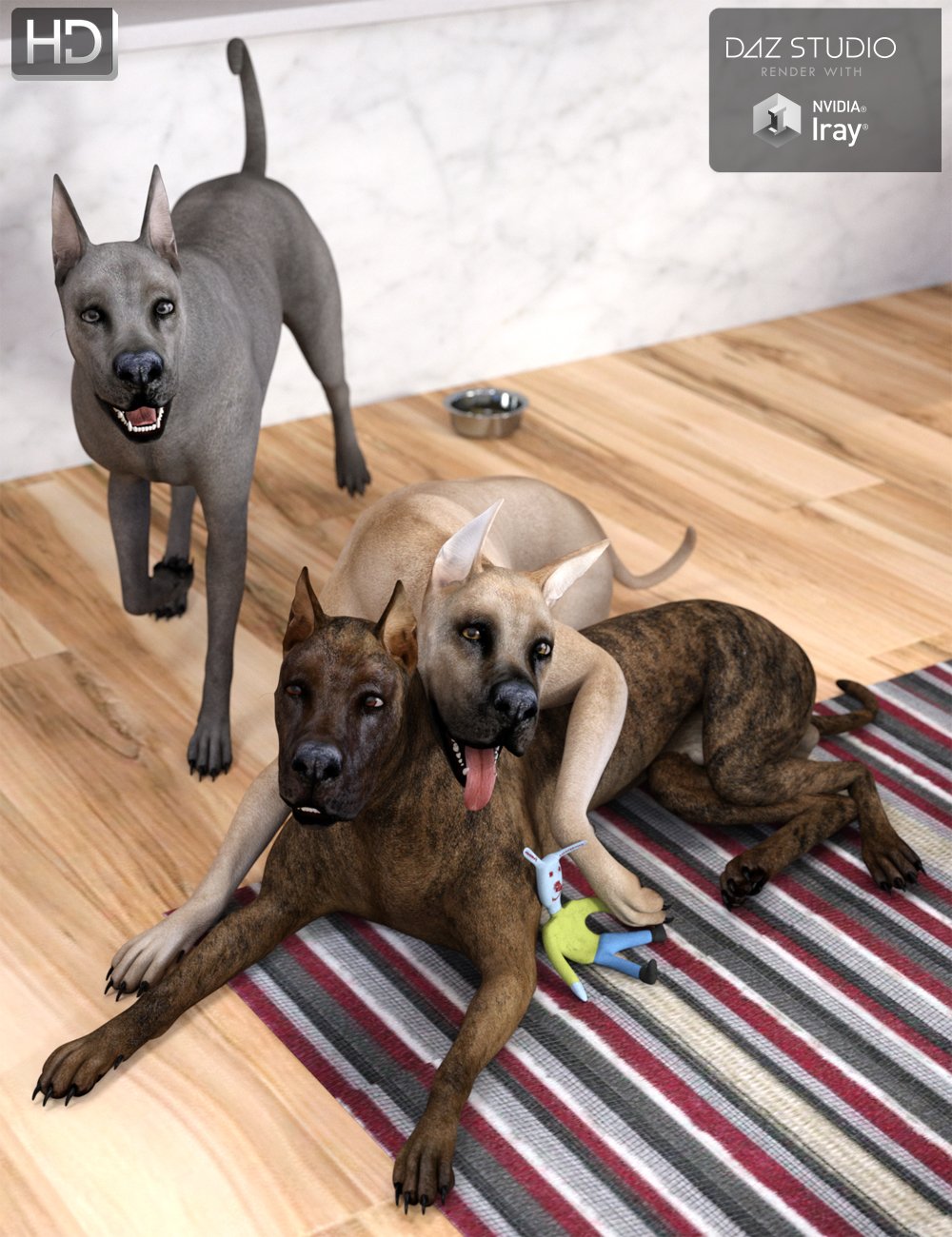 Great Dane for Daz Dog 8 by: , 3D Models by Daz 3D