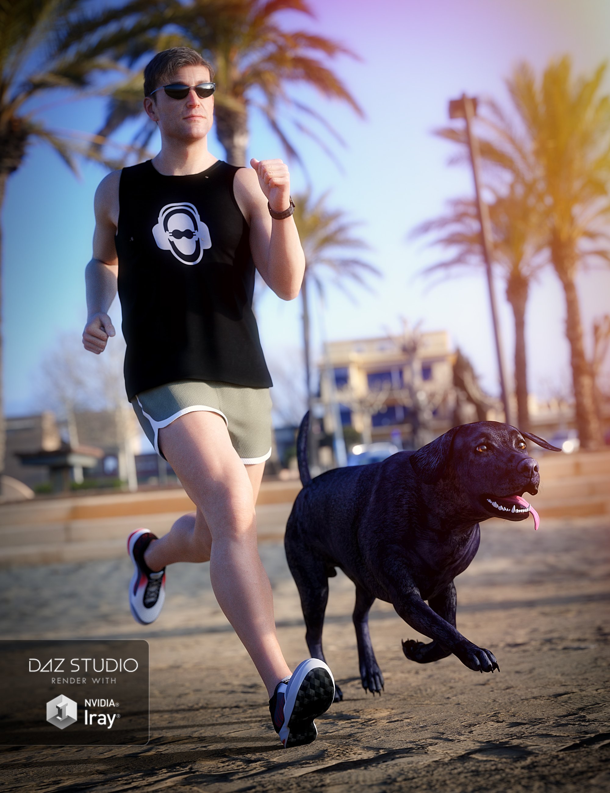 Labrador for Daz Dog 8 by: , 3D Models by Daz 3D