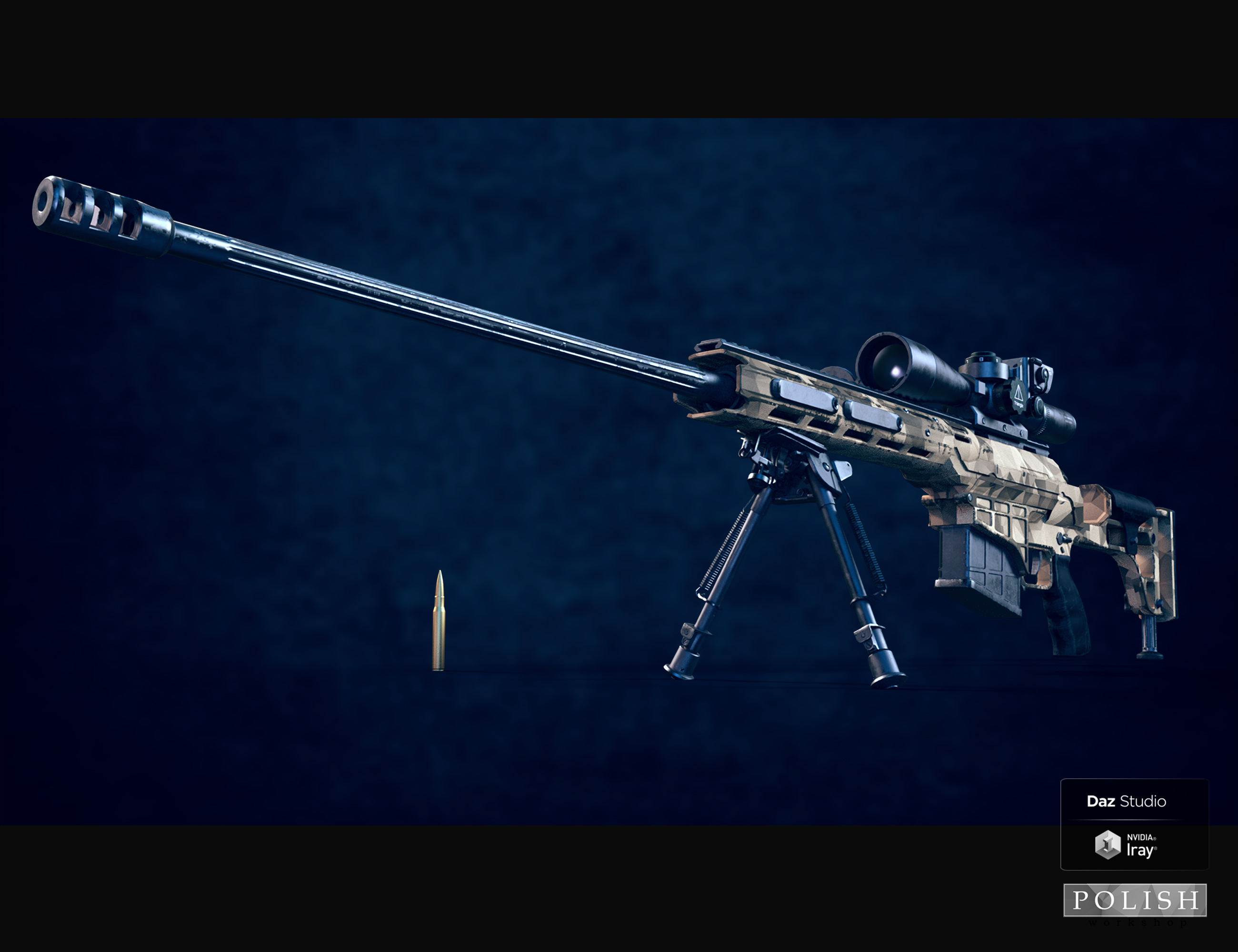 Urban Sniper Rifle by: Polish, 3D Models by Daz 3D