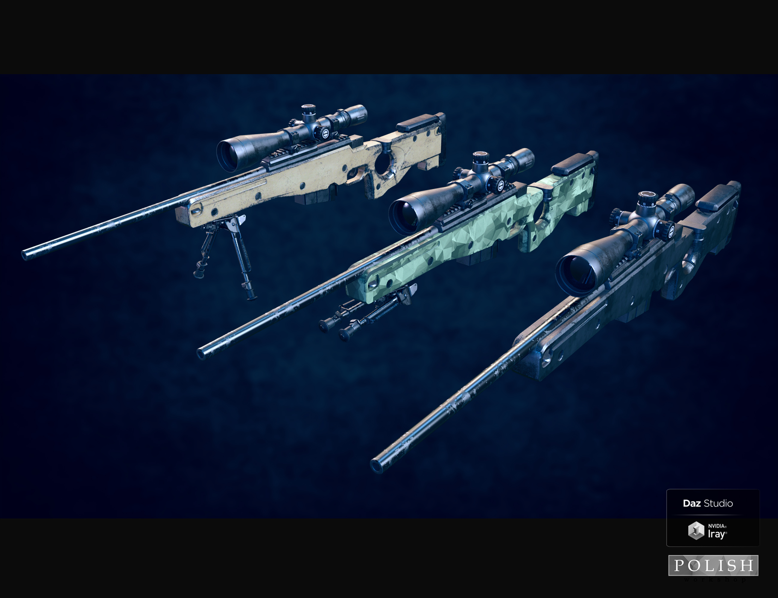 Urban Sniper Rifle by: Polish, 3D Models by Daz 3D