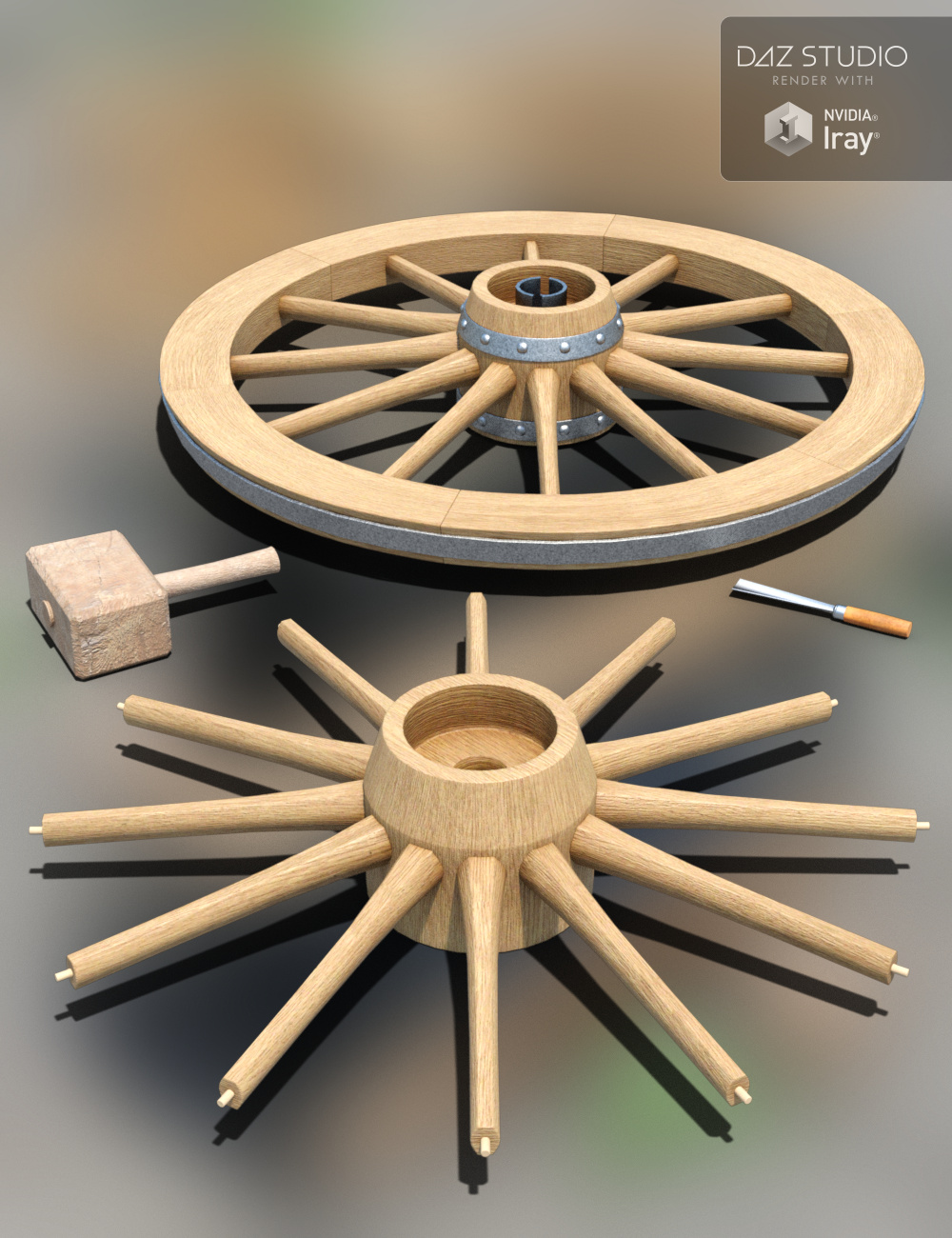 Wheelwrights Workshop by: Merlin Studios, 3D Models by Daz 3D