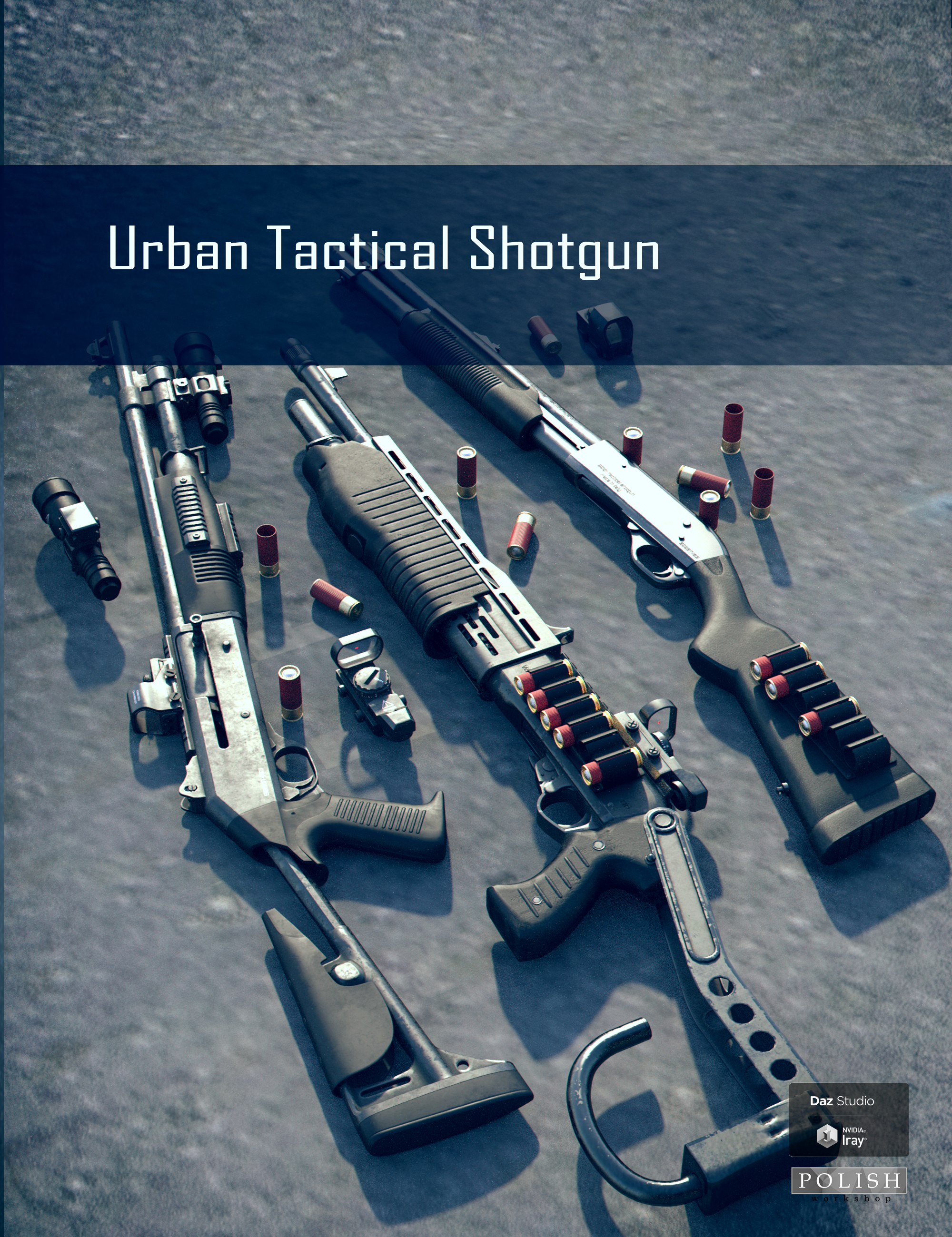 Urban Tactical Shotgun by: Polish, 3D Models by Daz 3D