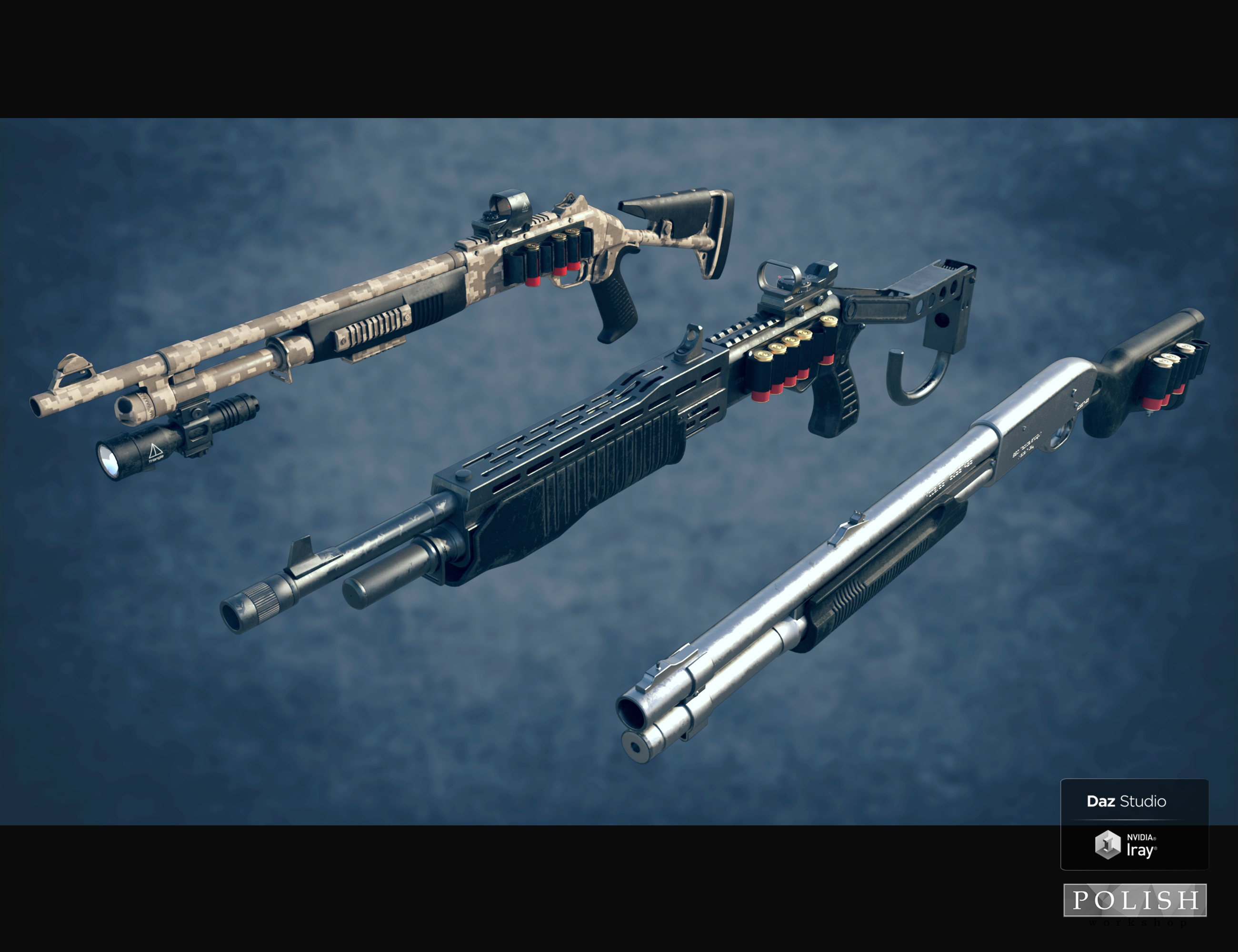 Urban Tactical Shotgun by: Polish, 3D Models by Daz 3D