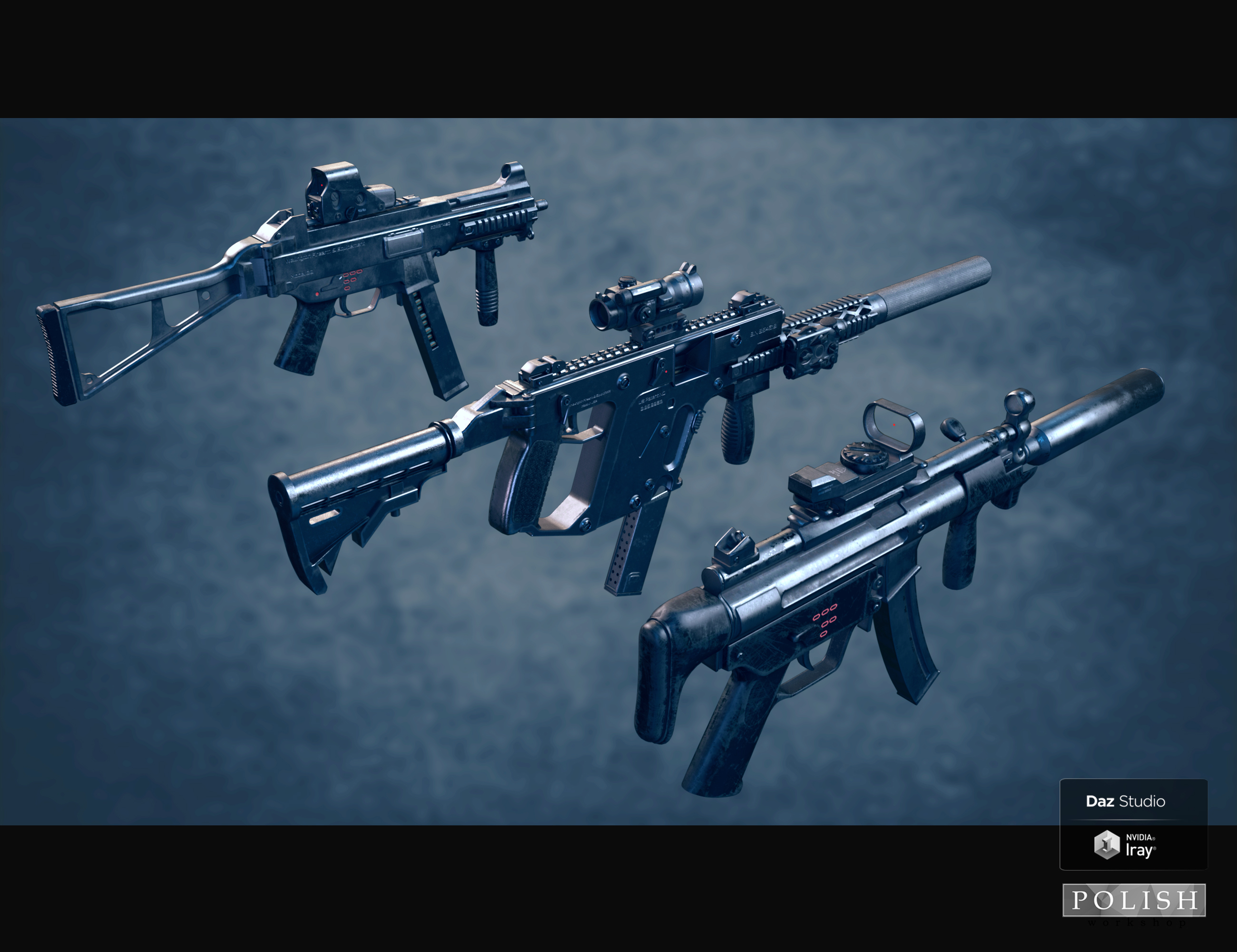 Urban Tactical SMG Urban Tactical SMG by: Polish, 3D Models by Daz 3D