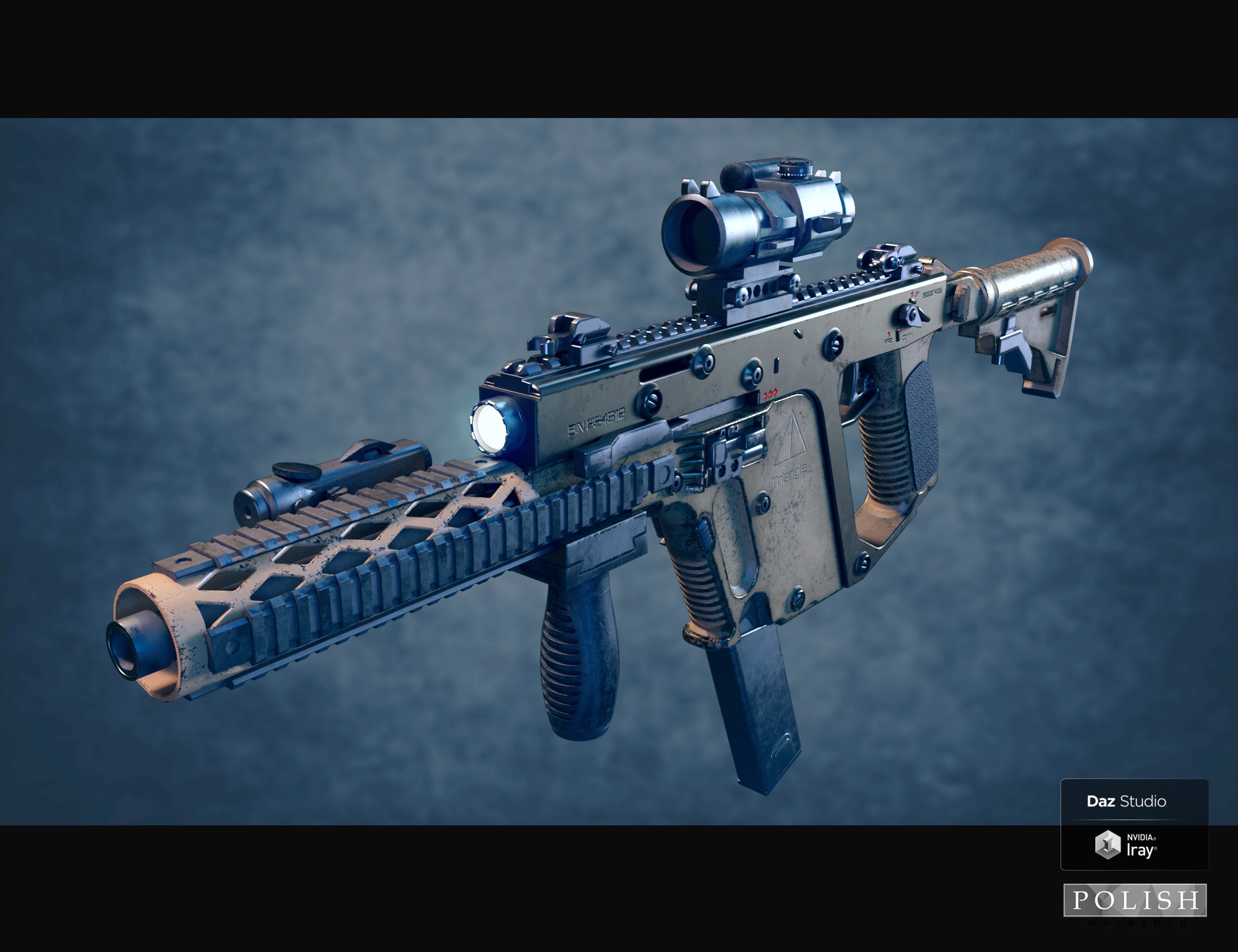 Urban Tactical SMG by: Polish, 3D Models by Daz 3D